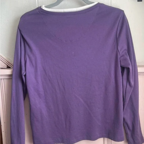 Carolyn Taylor Purple Fitted Sweatshirt - Picture 2 of 3